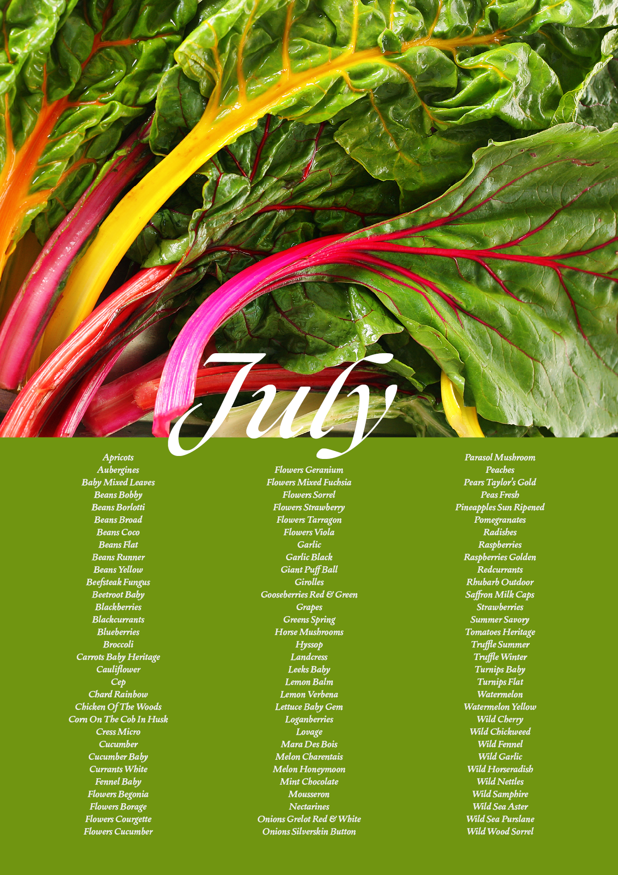 July Seasonal Guide